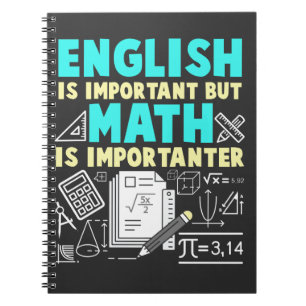 Funny Math Teacher Joke Maths Geek School Notebook