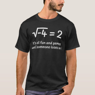 Funny Math Teacher Joke Men Women Fun Best Math Qu T-Shirt