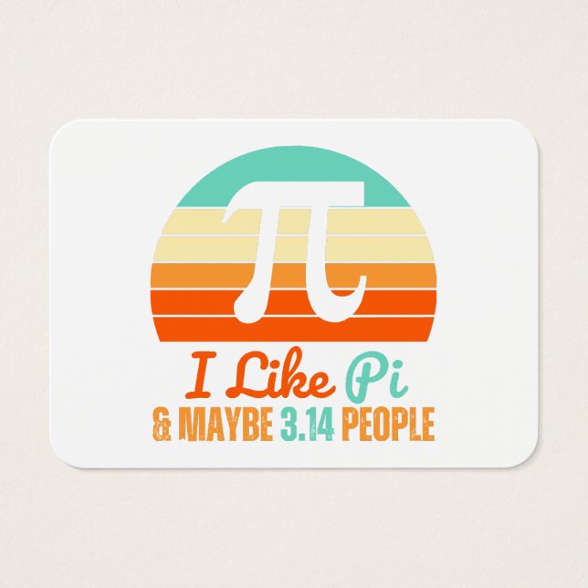 Funny Math Teacher March 14th Pi Day Merch I Like  (Front)