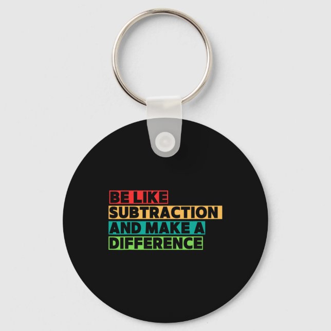 Funny Math Teacher Math Lover Quotes Student Mathe Key Ring (Front)