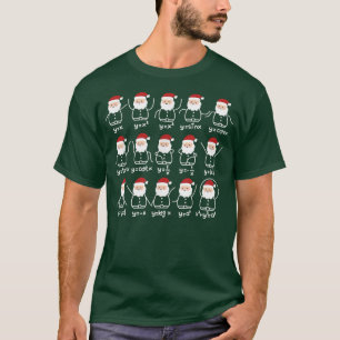 Funny Math Teacher Santa Claus Christmas Math Teac T-Shirt