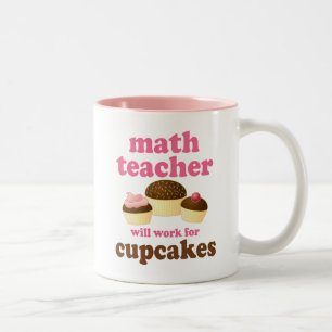 Funny Math Teacher Two-Tone Coffee Mug