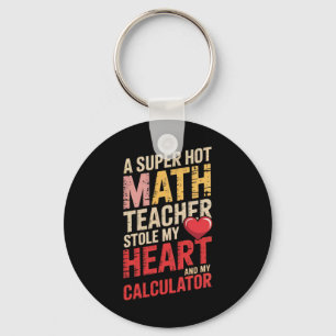 Funny Math Teacher Valentine Algebra Love Equation Key Ring