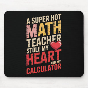 Funny Math Teacher Valentine Algebra Love Equation Mouse Pad