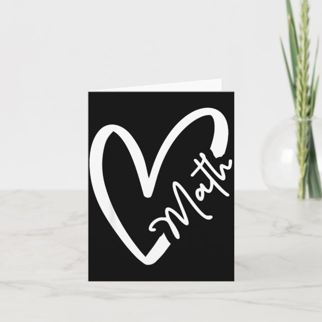 Funny Mathematician Teacher Kids Physicist I Love  Card (Front)