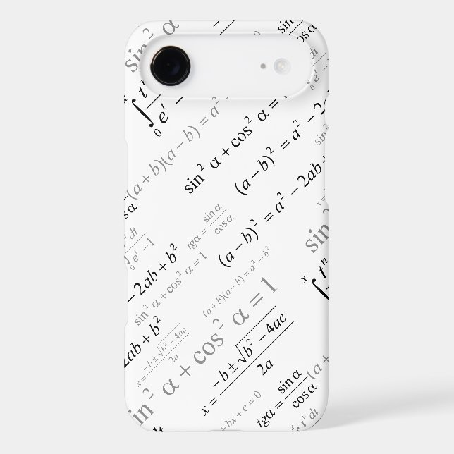 Funny Mathematics Formulas Math Geek Case-Mate iPhone Case (Back)