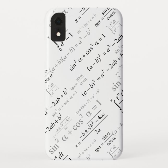 Funny Mathematics Formulas Math Geek Case-Mate iPhone Case (Back)