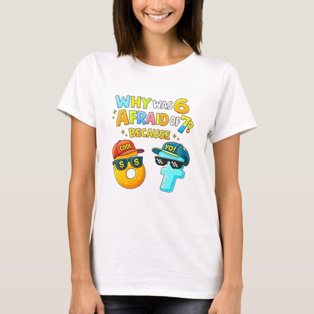 Funny Maths Numbers Joke T Shirt for Kids (Front)