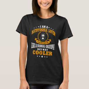 Funny Matryoshka Lover Grandpa Russia Nesting Doll T-Shirt