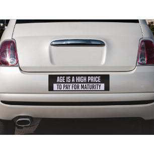 Funny Maturity Bumper Sticker