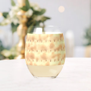 Funny Matzo Passover 4Yael Stemless Wine Glass