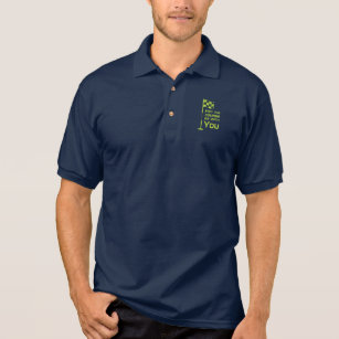 Funny May the Course be with you Golf Golfing Polo Shirt