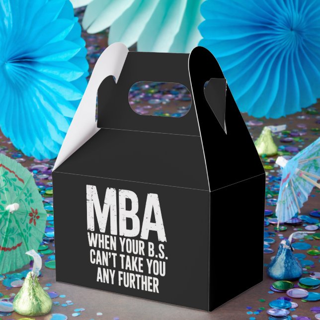 Funny MBA Master Degree Graduation Day Favour Box (Party)