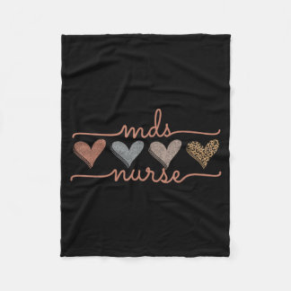 Funny Mds Nurse Registered Nursing Rn Awareness Fleece Blanket