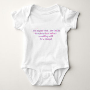 Funny Mealtime Baby Bodysuit