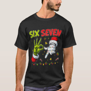 Funny Mean Guy Christmas Viral 6 7 Six Seven Meme  T-Shirt