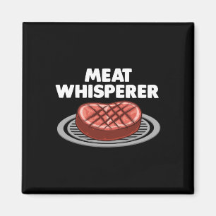 Funny Meat Art For Men Women Meat Grilling Grilled Magnet