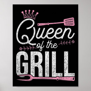 Funny Meat Barbecue Chef Women Gift Smoked Bbq Poster