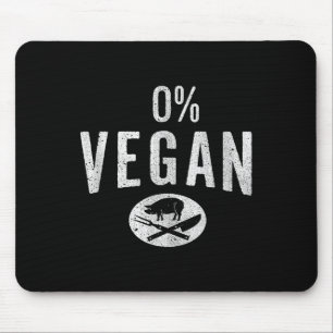Funny Meat Eaters & Carnivores Vegan - Barbecu Mouse Pad