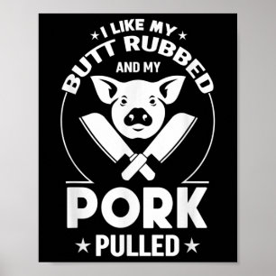 Funny Meat Lover Gift For Dad Outfit For Bbq Party Poster