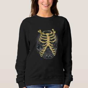 Funny Mechanic Car Engineer Skeleton Mechanics Fat Sweatshirt