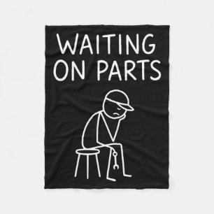 Funny Mechanic Design Men Auto Car Repair Waiting Fleece Blanket