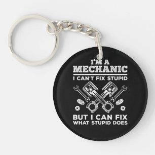 Funny Mechanic for Men Dad Car Auto Diesel Automob Key Ring