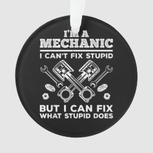 Funny Mechanic for Men Dad Car Auto Diesel Automob Ornament