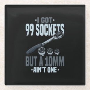Funny Mechanic Gift For A Car Mechanic Glass Coaster