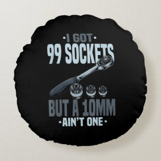 Funny Mechanic Gift For A Car Mechanic Round Cushion