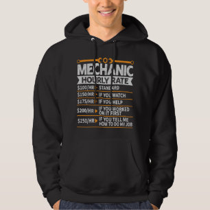 Funny Mechanic, Hourly Rate, Future Mechanic Hoodie