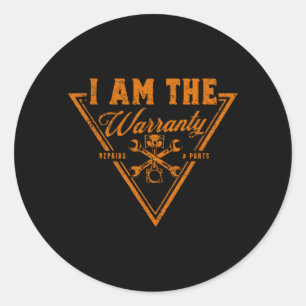 Funny Mechanic Men Auto Car Lover Repair The Classic Round Sticker