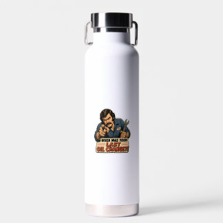 Funny Mechanic Oil Change Car Meme Water Bottle
