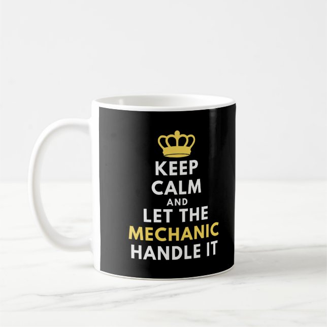 Funny Mechanic Quote | Mechanic Joke Gift  Coffee Mug (Left)