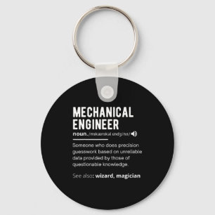 Funny Mechanical Engineer Definition Engineering  Key Ring