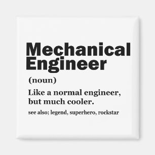 Funny Mechanical Engineer Definition Engineering Magnet