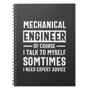 Funny Mechanical  Engineer Gift Notebook