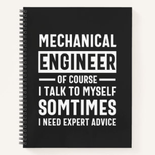 Funny Mechanical Engineer Gift Notebook