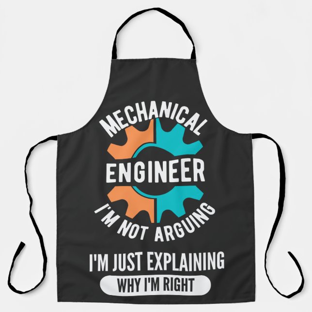 Funny Mechanical Engineer, Mechanical Engineering Apron (Front)