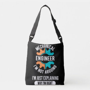 Funny Mechanical Engineer, Mechanical Engineering Crossbody Bag