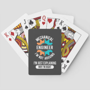 Funny Mechanical Engineer, Mechanical Engineering Playing Cards