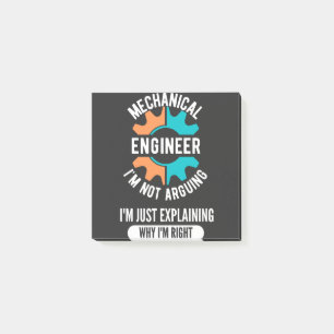 Funny Mechanical Engineer, Mechanical Engineering Post-it Notes