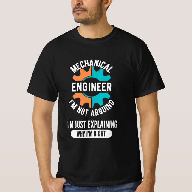 Funny Mechanical Engineer, Mechanical Engineering T-Shirt (Front)