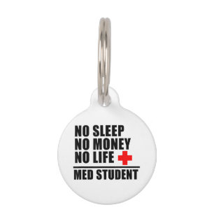 Funny Med School T ShirtTrust Me Im Almost A Docto Pet Tag