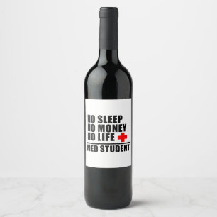 Funny Med School T ShirtTrust Me Im Almost A Docto Wine Label