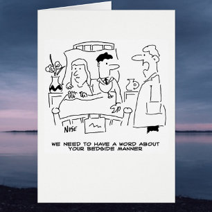 Funny Medical Cartoon Doctor's Bedside Manner