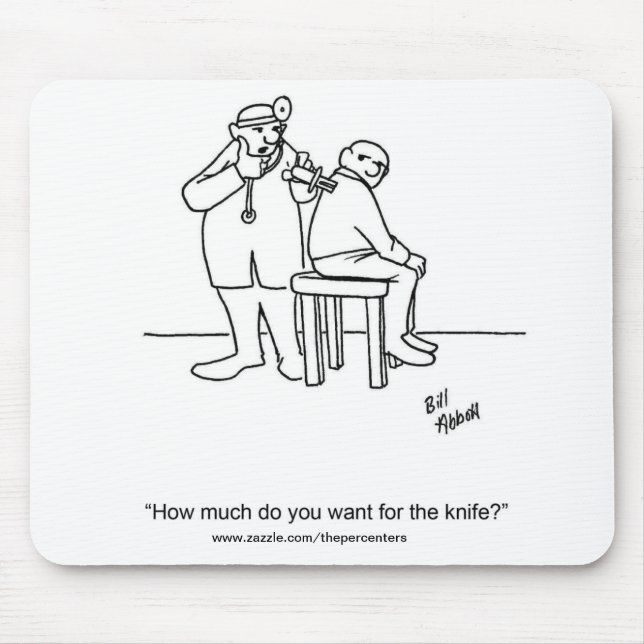 Funny Medical Humour Mouse Pad Gift (Front)