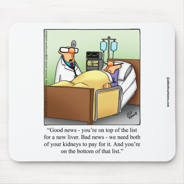 Funny Medical Humour Mousepad (Front)