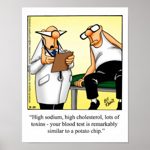 Funny Medical Humour Poster "Potato Chip"