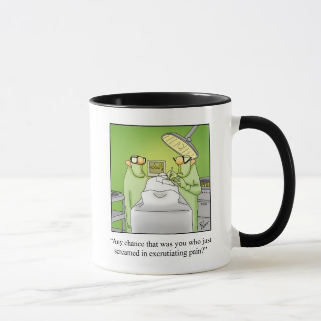 Funny Medical Humour Ringer Mug (Right)